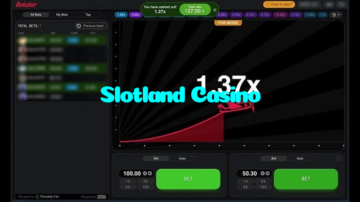 available types of Slotland Casino bet including pre-match live express and system bets